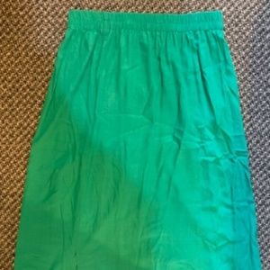 silk midi skirt, lined